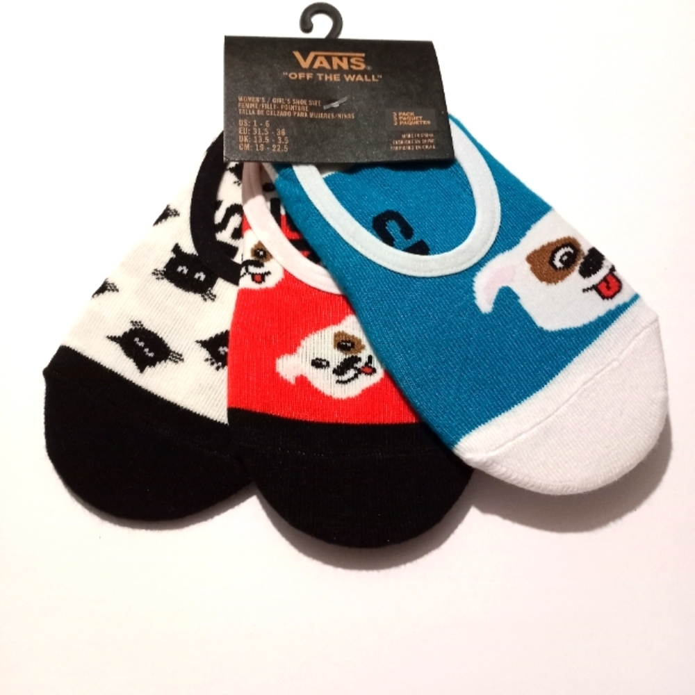 Girls Vans No Show Socks Size 1-6